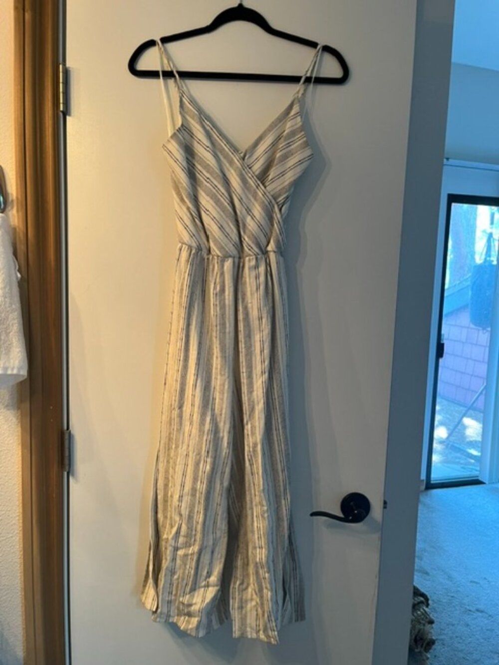 Sienna Sky - Striped Jumpsuit with Waist Strap